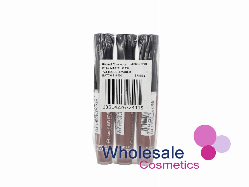 9 x Rimmel Stay Matte Liquid Lip Colour - 723 TROUBLE MAKER